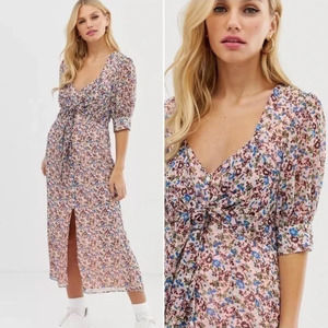Anthropologie Floral Midi Dress - Multicolor